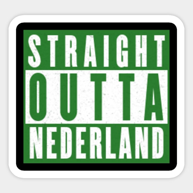 Straight Outta Nederland Sticker by Mackkazzlen